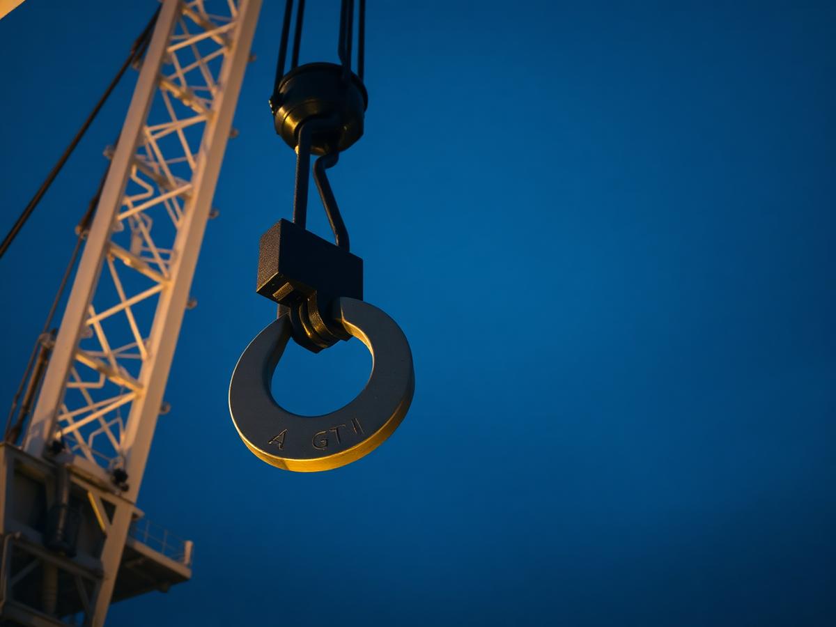 Industrial crane hook